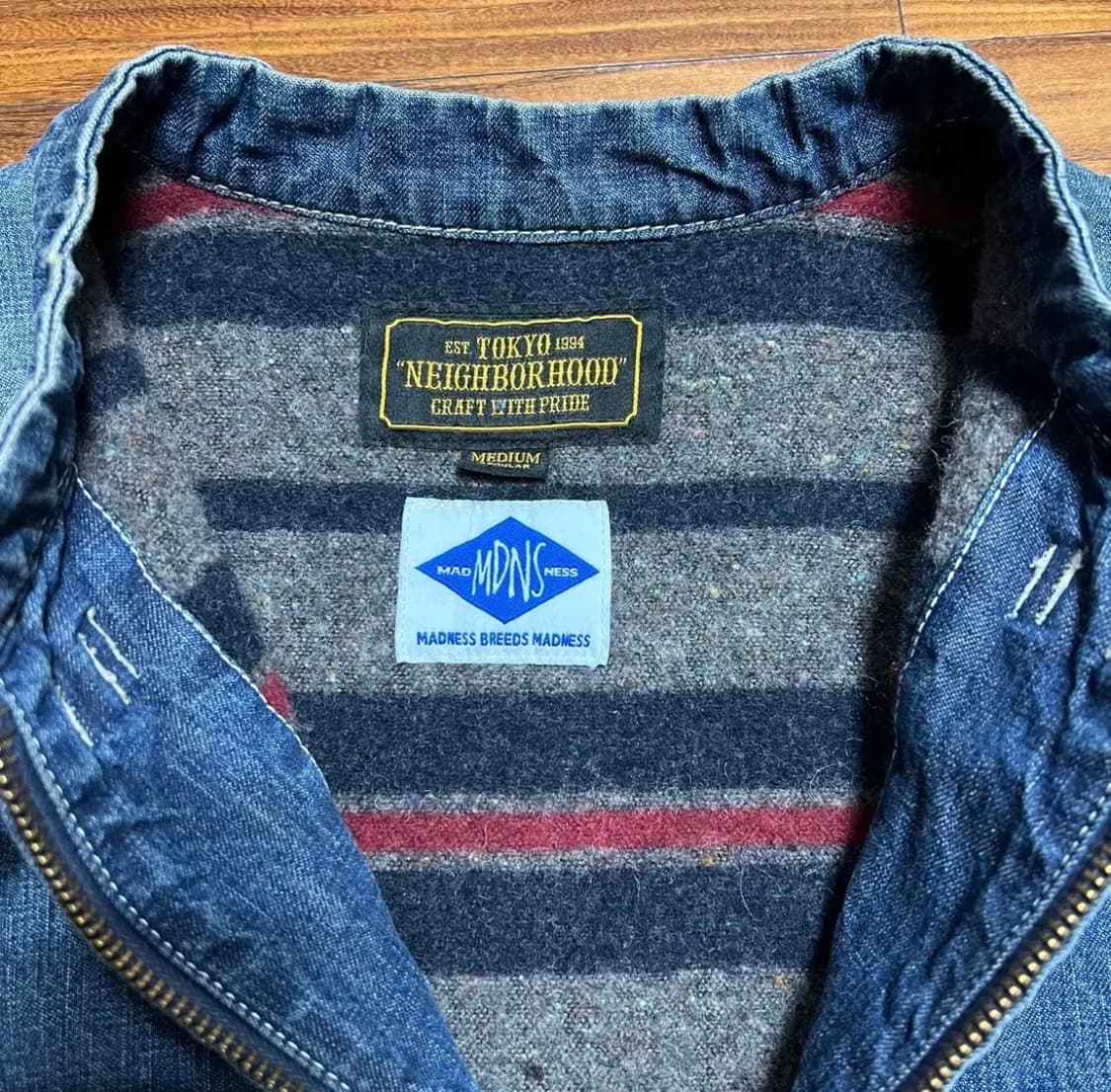 네이버후드 x 매드니스 쿵푸 데님 자켓 상품이미지6