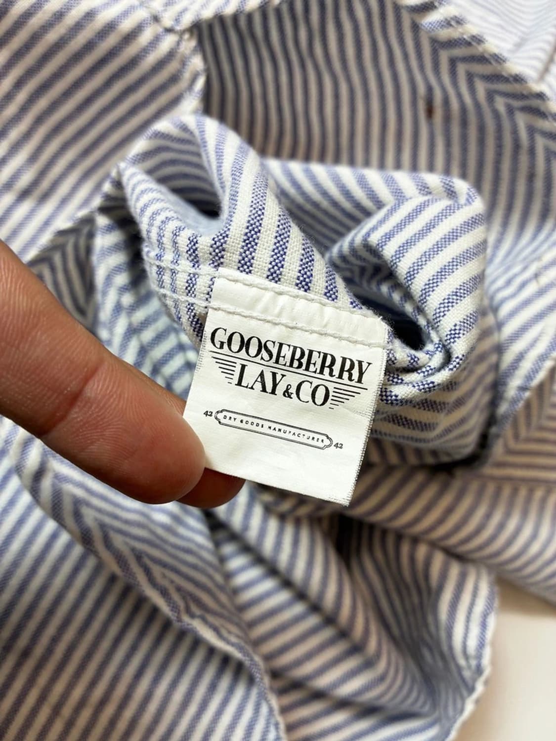 구즈베리 재팬 아메카지 코튼 하프 셔츠 PN8463 상품이미지9