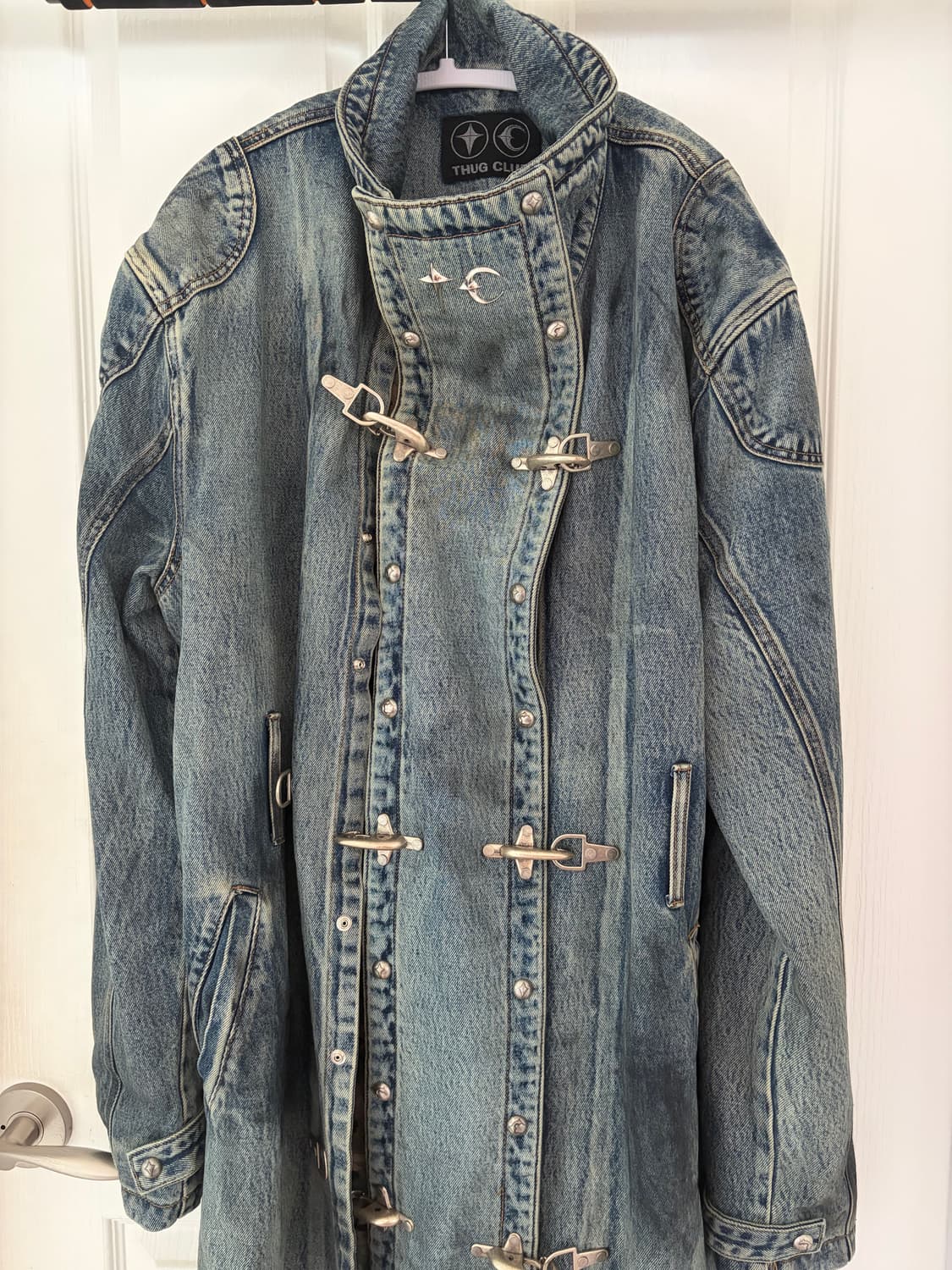 떠그클럽 데님 트렌치코트 상품이미지1