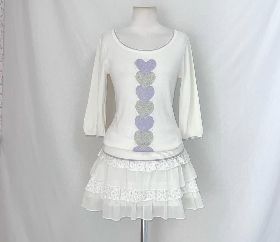 일본 빈티지 긴팔, 가디건 세트 상품이미지4