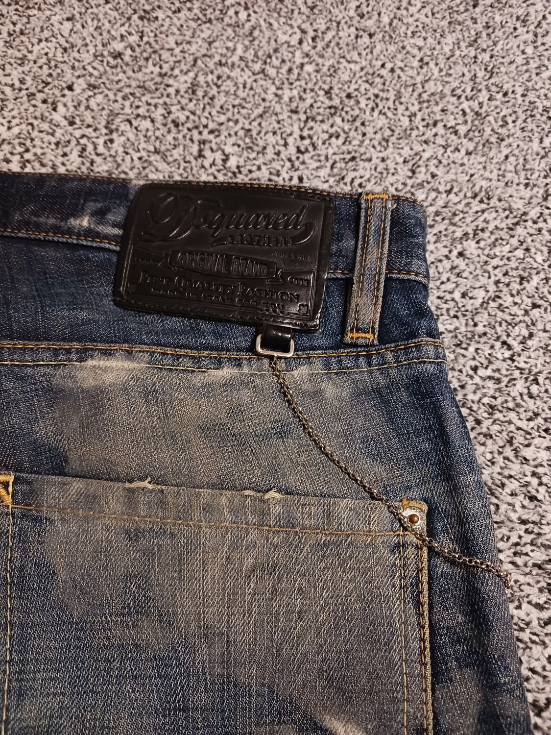 디스퀘어드2 페인트  쿨가이 체인 남성 데님팬츠 상품이미지6