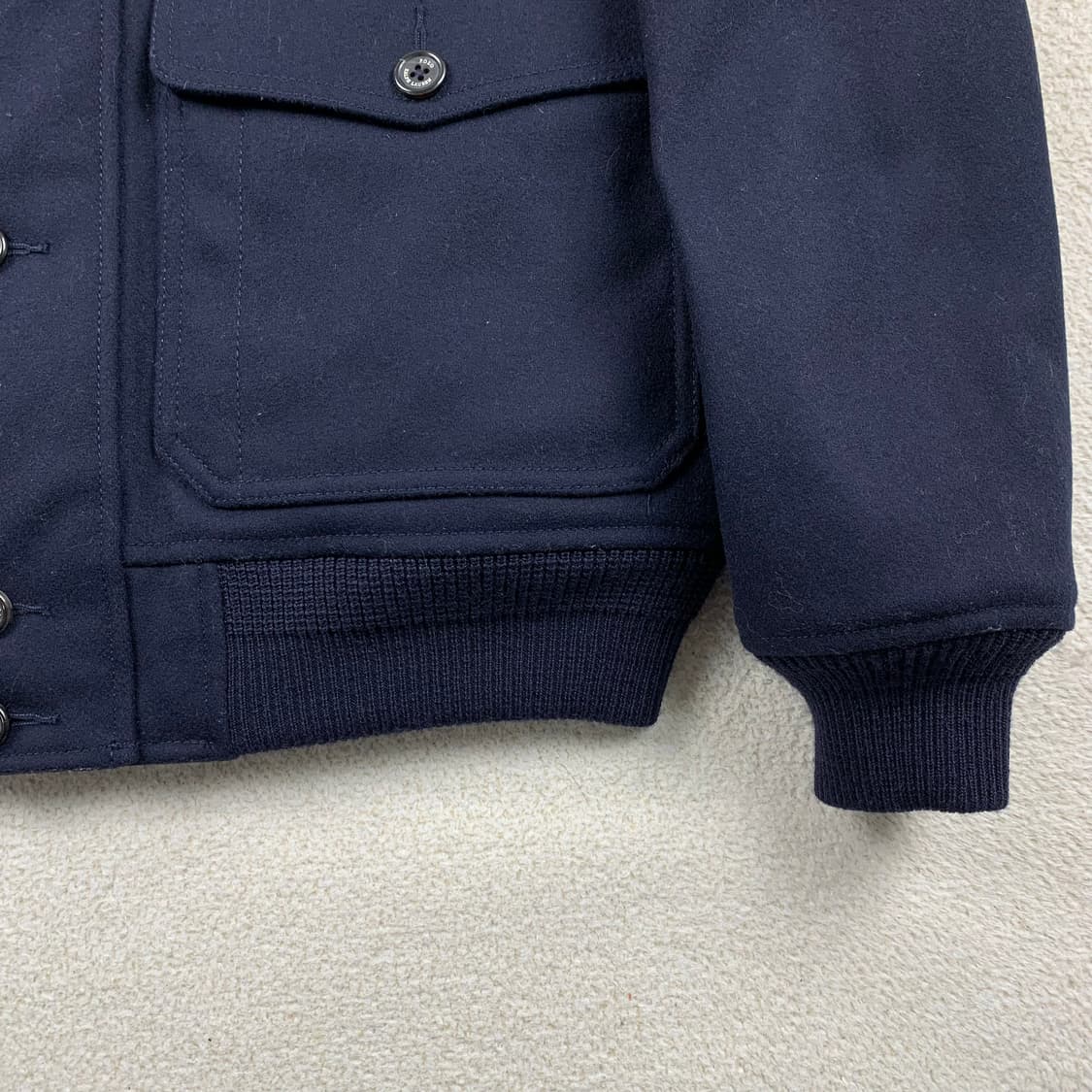 폴로 랄프로렌 멜튼울 A-1 유틸리티 자켓 네이비 상품이미지5