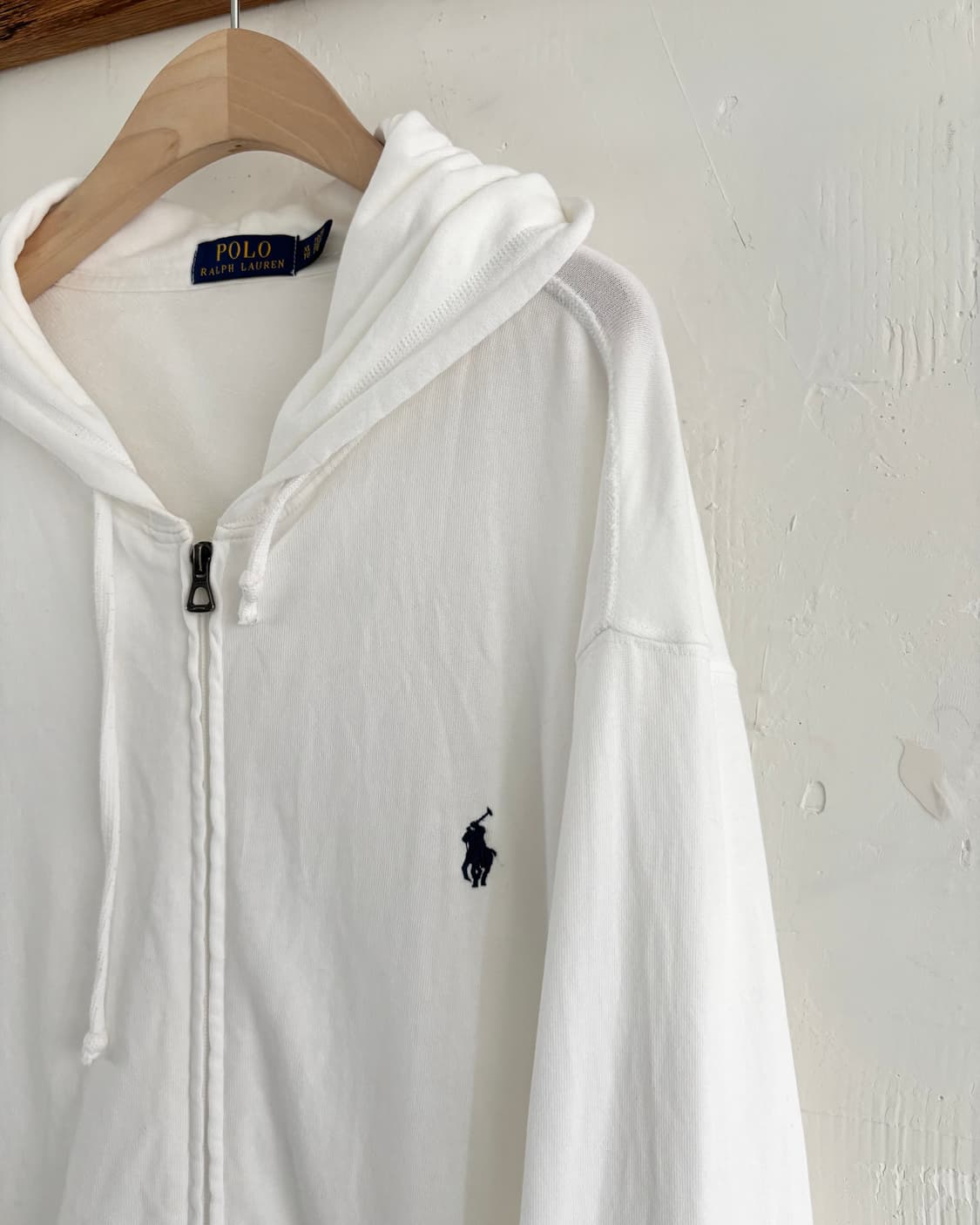 Polo 폴로 랄프로렌 신형 화이트컬러 코튼 후드집업 상품이미지4