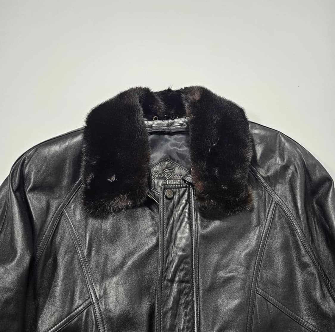 빈티지 양가죽 봄버 자켓 XL 상품이미지3