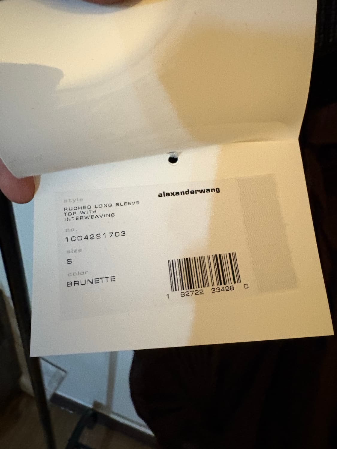 알렉산더왕 alexander wang 드레이핑 메쉬 티 s size 상품이미지3