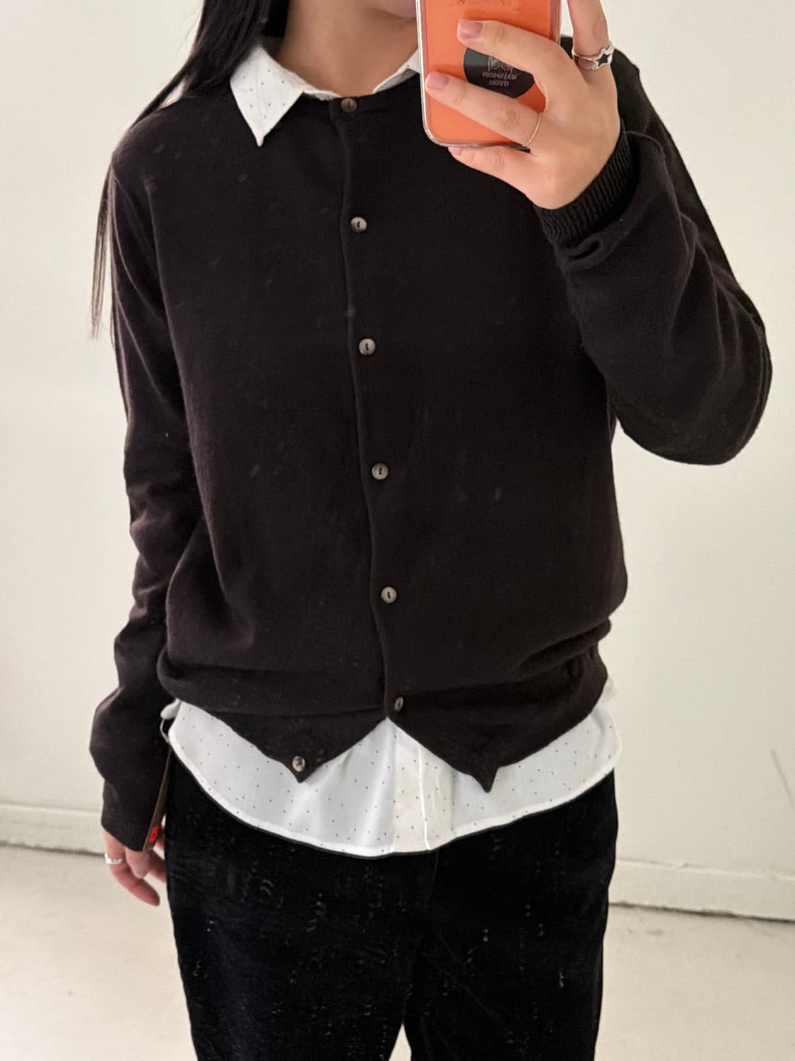 일본빈티지 wool100% 니트 가디건  상품이미지5