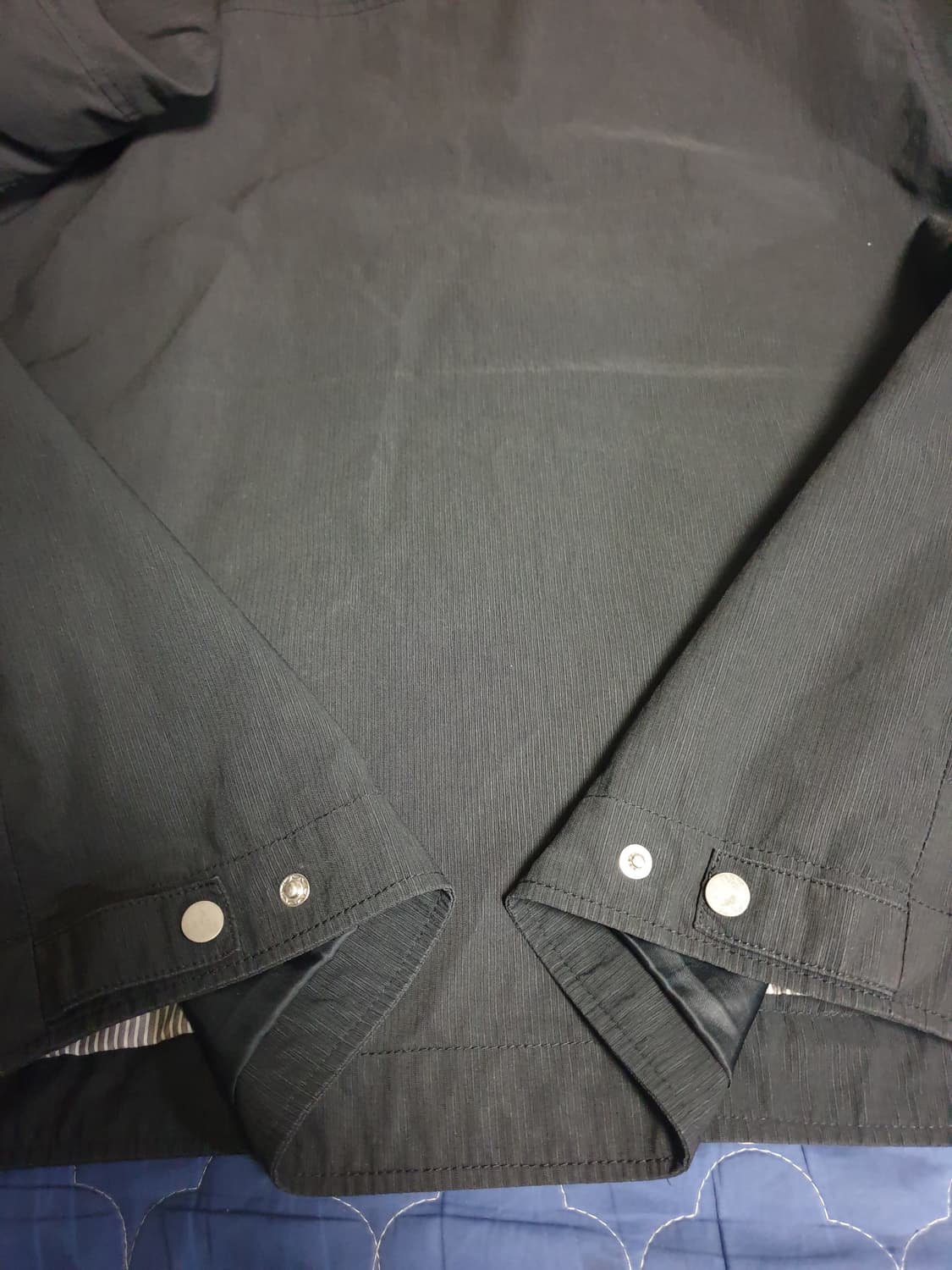 (빈티지) SAP 셔츠앤팬츠 맨 나일론 집업자켓 블랙 (105) 상품이미지3