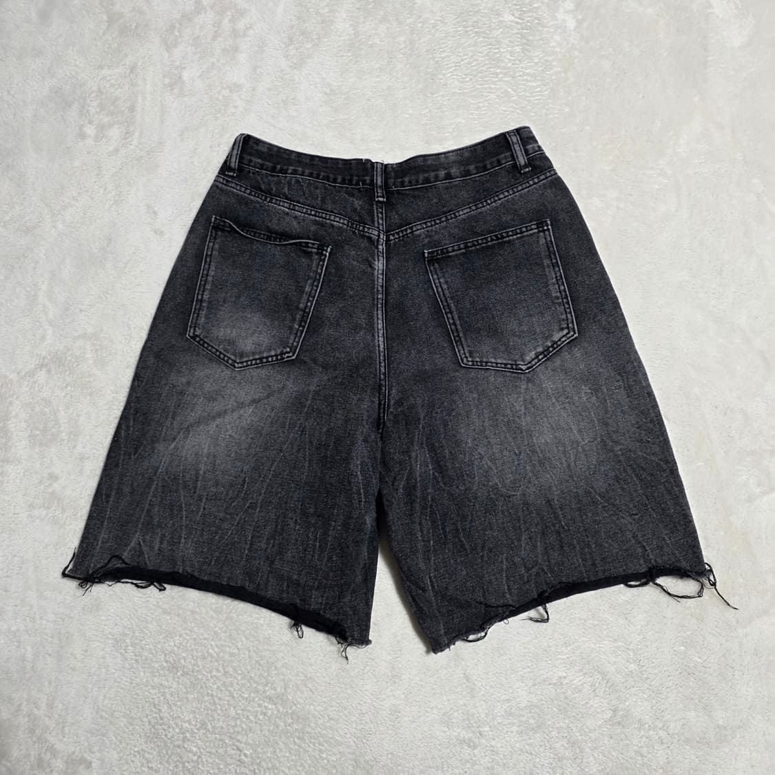 (XL)엘엑스티 블랙 데님 쇼츠 반바지 상품이미지2