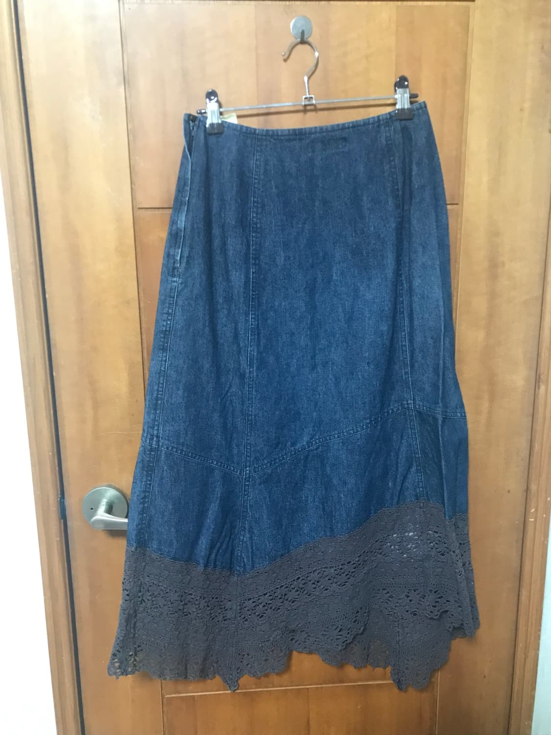빈티지 데님 레이스 빈티지 스커트 상품이미지2