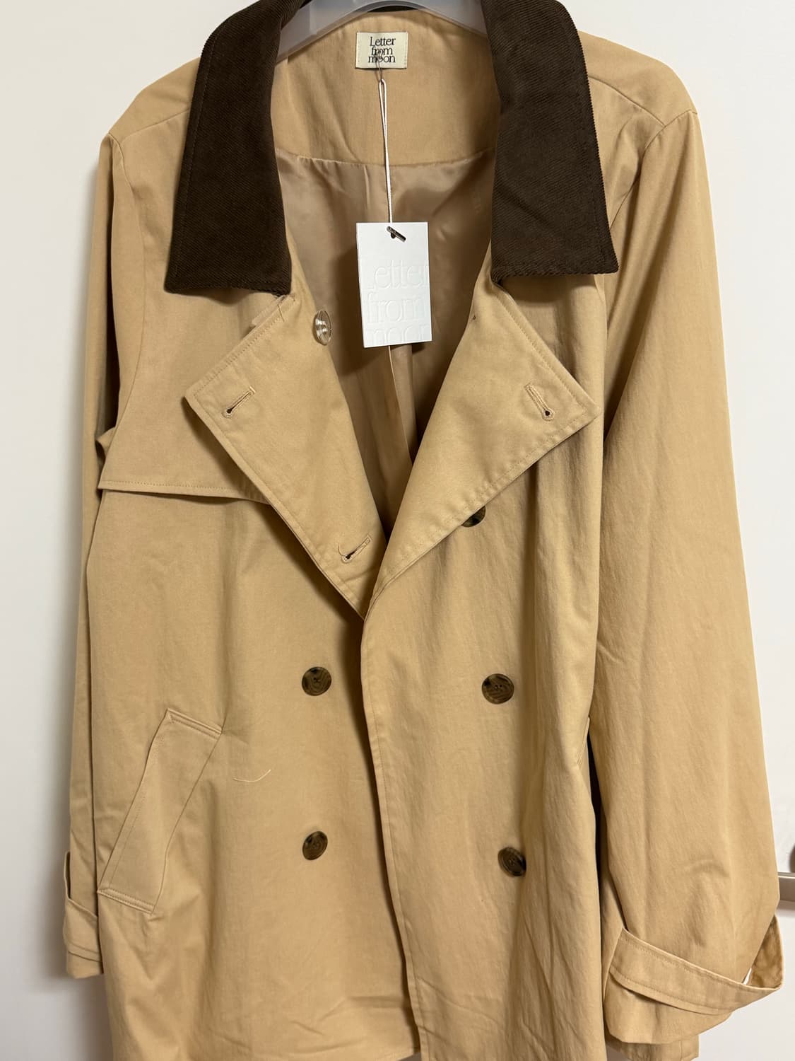 레터프롬문 제인 하프 트렌치 코트 베이지(새상품) 상품이미지2