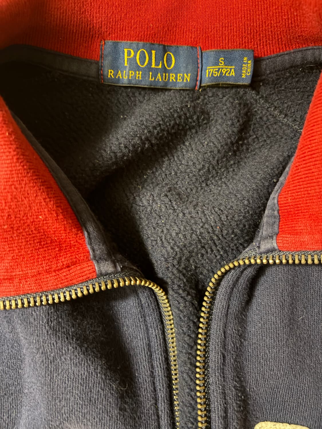 폴로 랄프로렌 네이비 코튼 집업 져지 상품이미지4