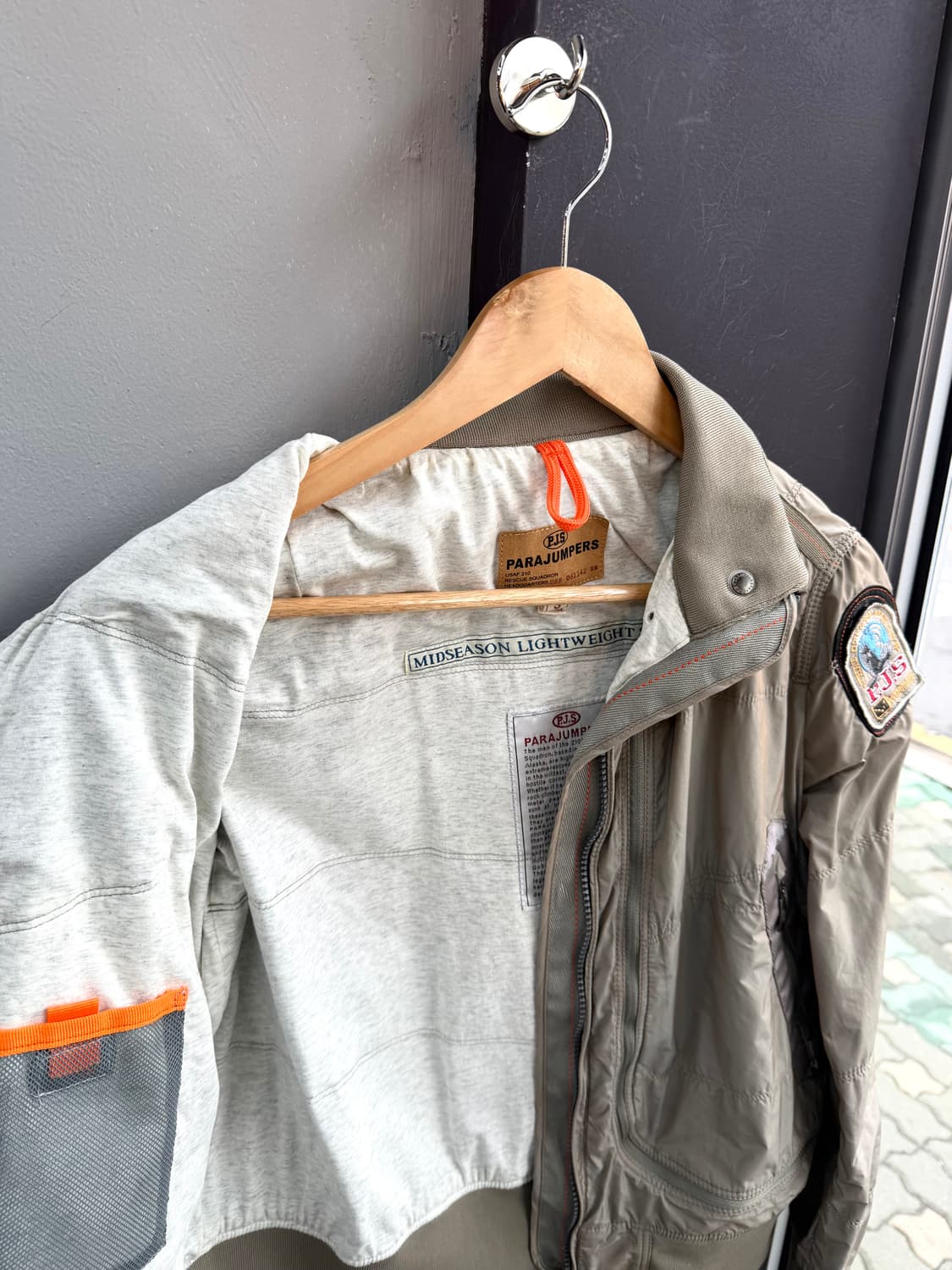 S/ 파라점퍼스 사이드패치 나일론 바람막이 자켓 상품이미지5