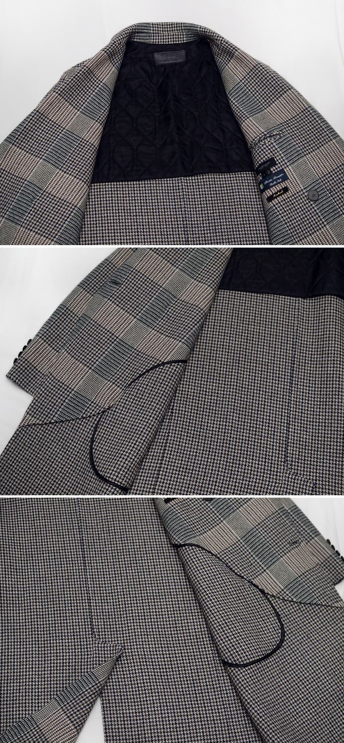 질스튜어트 뉴욕 글렌체크 울캐시미어 핸드메이드 코트 (100+) 상품이미지7