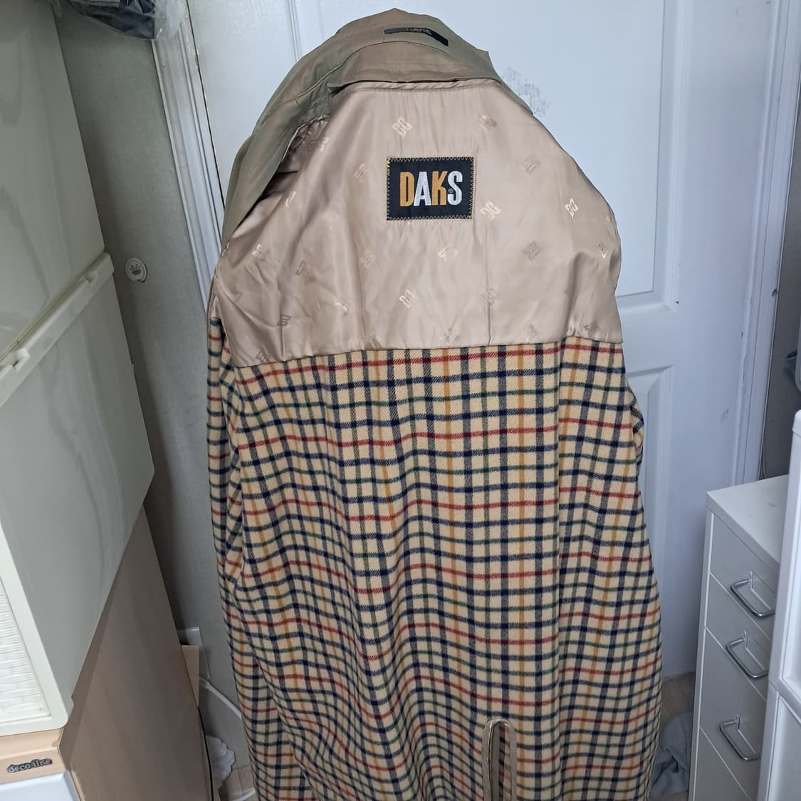 닥스 남성 빈티지 트렌치코트 약 105정도(모 내피 있음) 상품이미지5