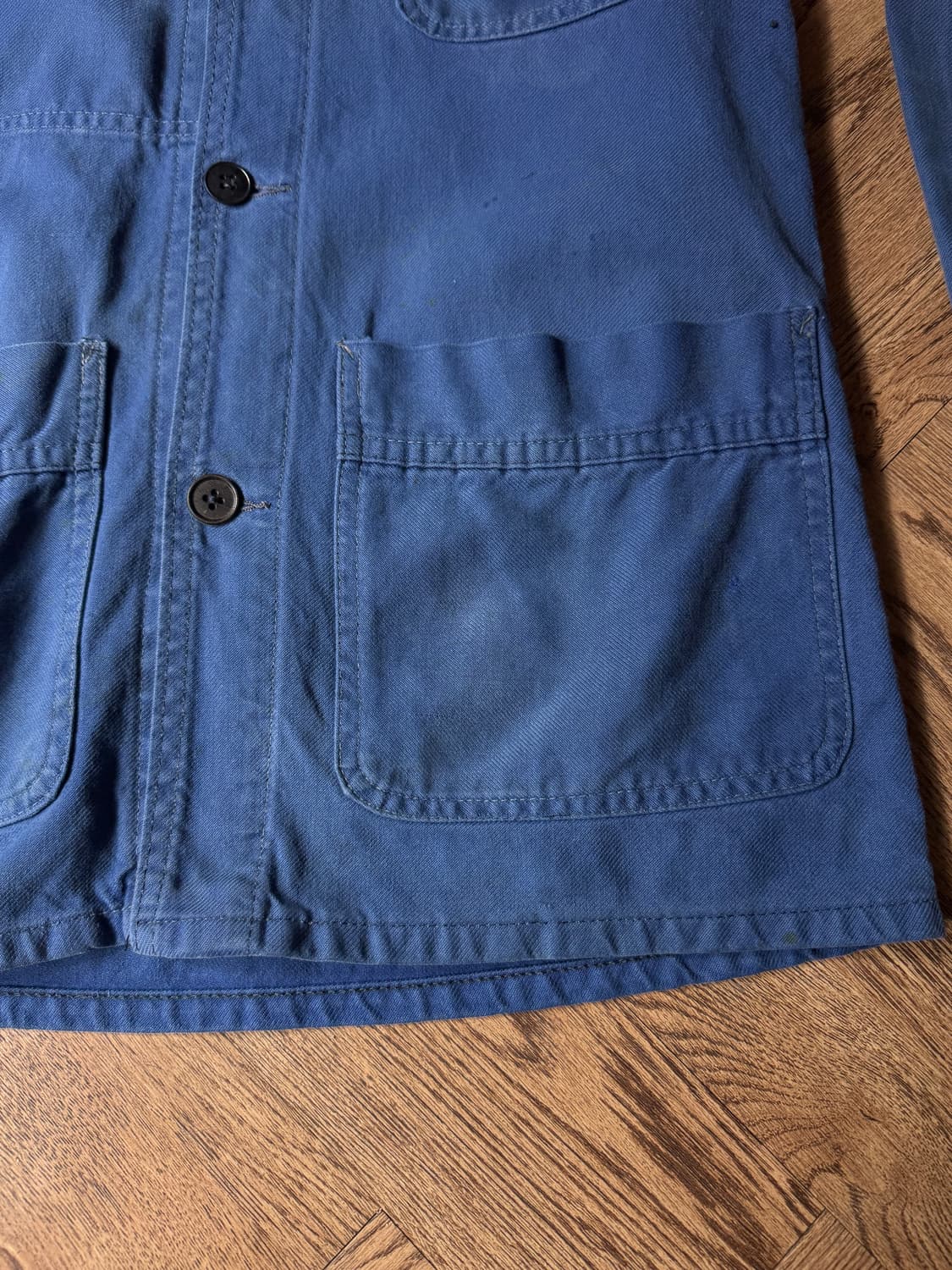 [M]빈티지 페이딩 3포켓 프렌치 워크 자켓 상품이미지4