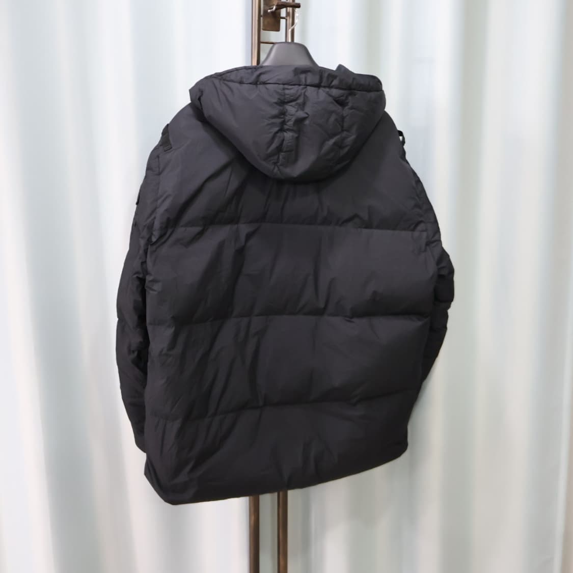 스톤아일랜드 크링클랩스 블랙 나일론 후드 패딩 XXL/110 상품이미지7