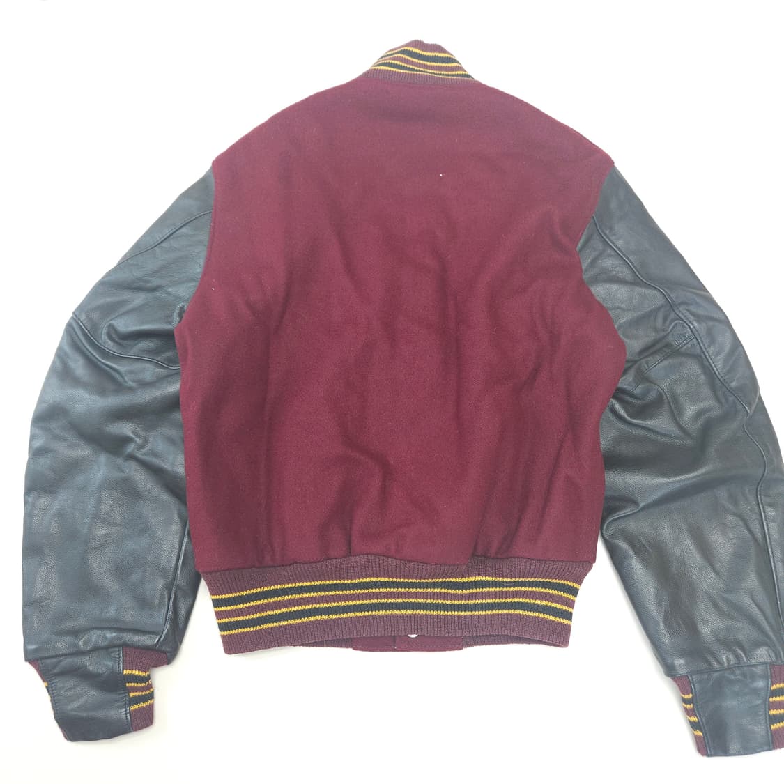 (무료배송) 96년제 골든베어 빈티지 바시티 자켓 / 블랙+버건디 / s 상품이미지2