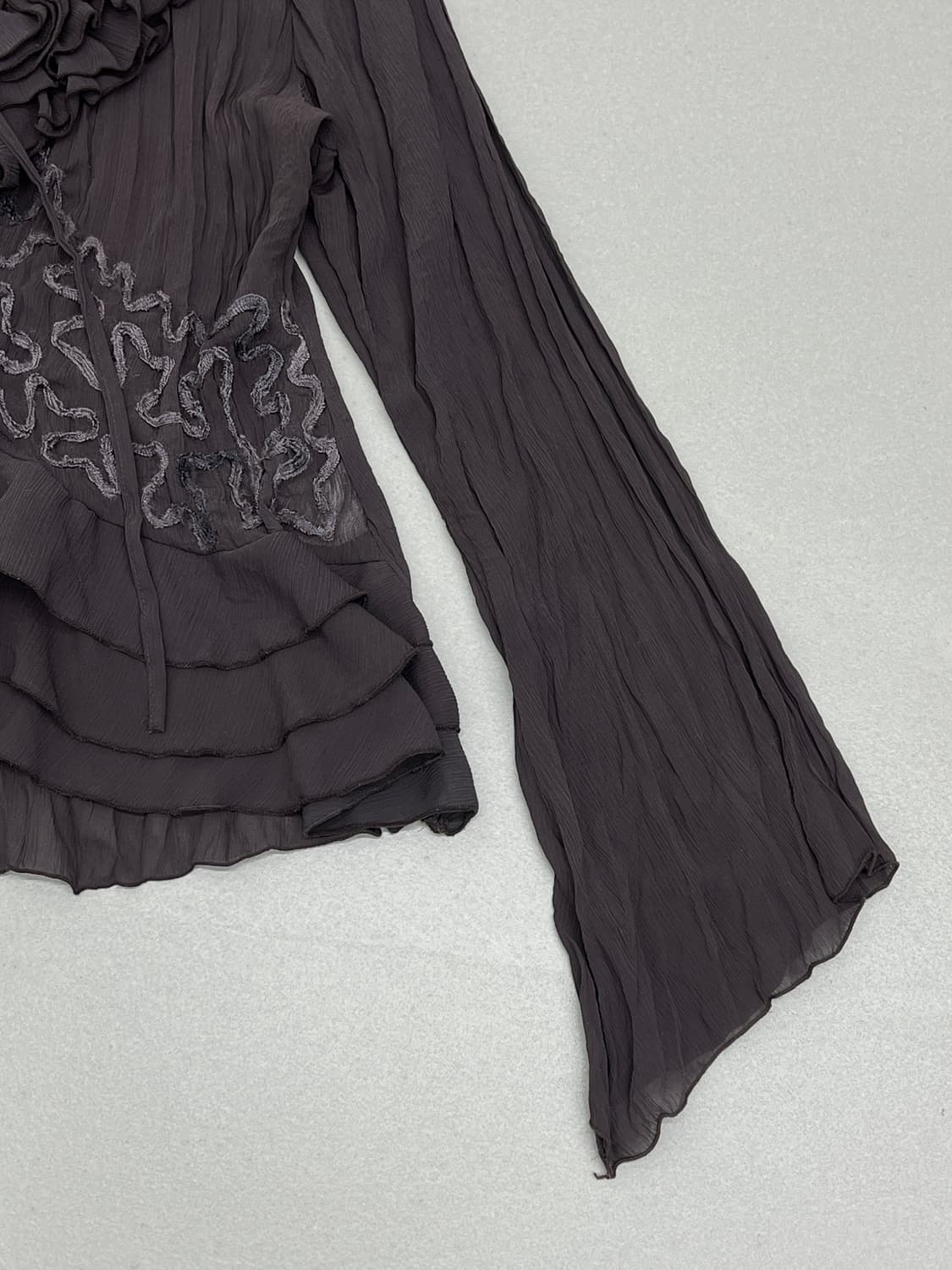 PRIVATE LABEL 도트 반팔 블라우스 상품이미지4