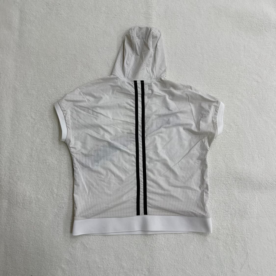 실측확인 파리게이츠 메쉬 후드 반팔티 0313T 상품이미지2