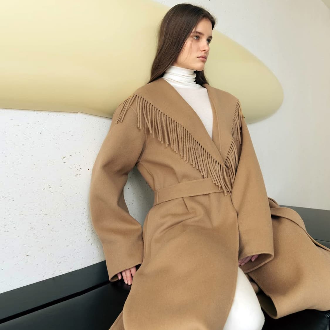 미씽유얼레디(missing you already) 프린지카라 벨티드 울코 상품이미지1