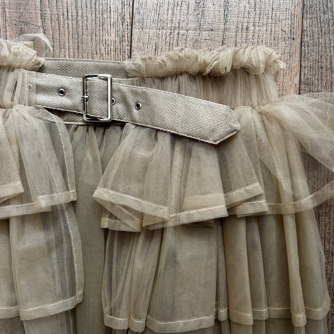 Volumed Layer Belt Tulle Skirt 상품이미지5