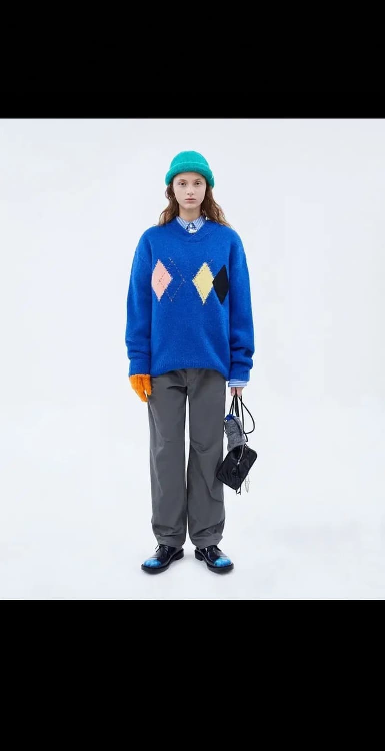 아더에러 니트 블루 상품이미지1