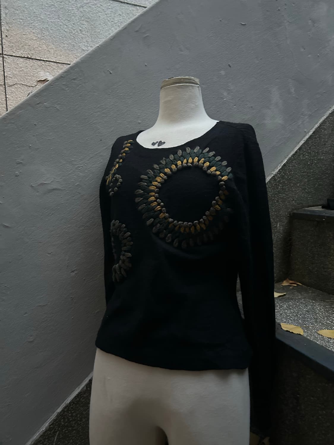 2000s HIroco bis 니혼진 블랙 니트  상품이미지4