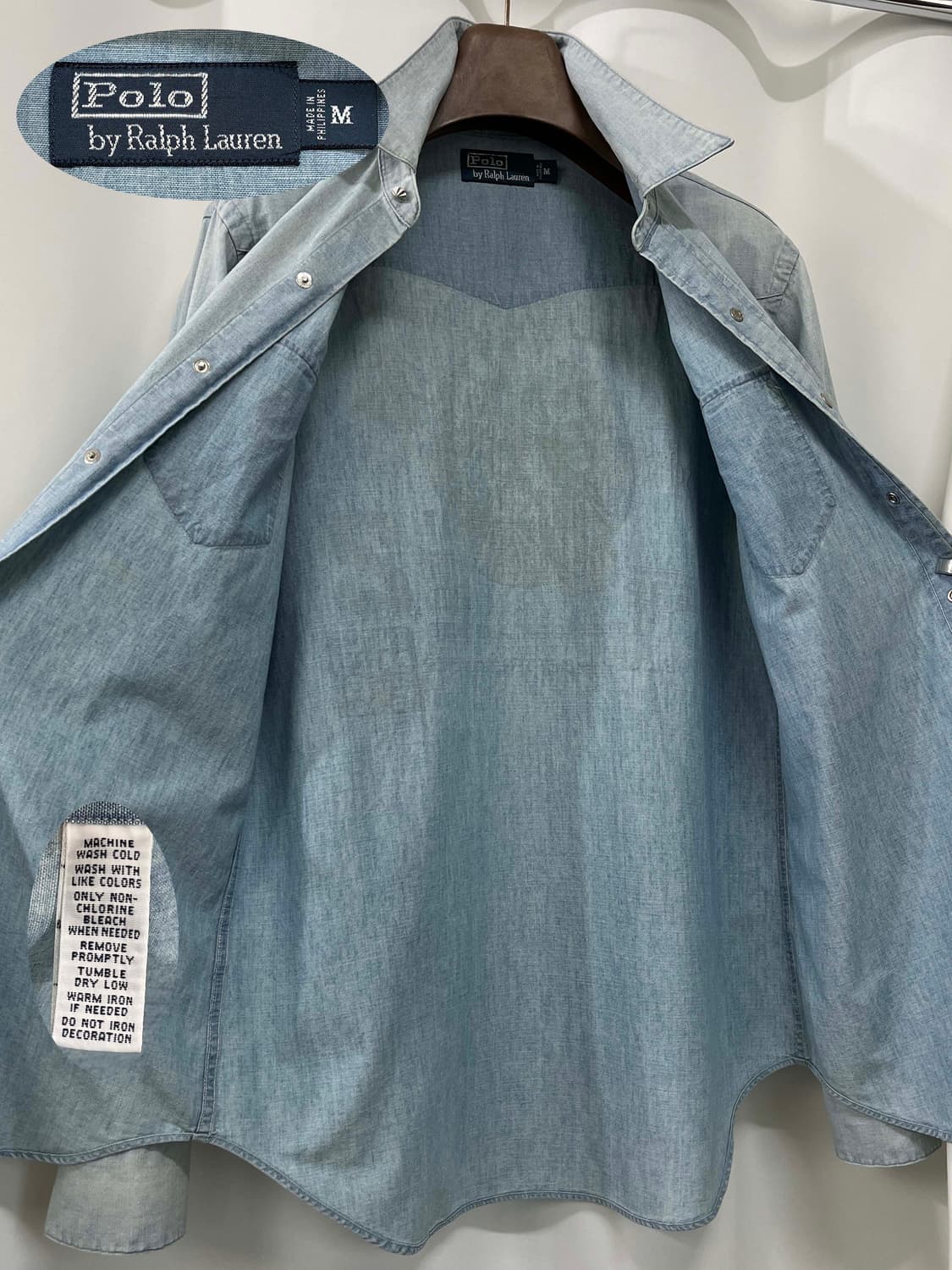 폴로 랄프로렌 콘초 인디언헤드 사우스 웨스턴 데님셔츠 상품이미지3