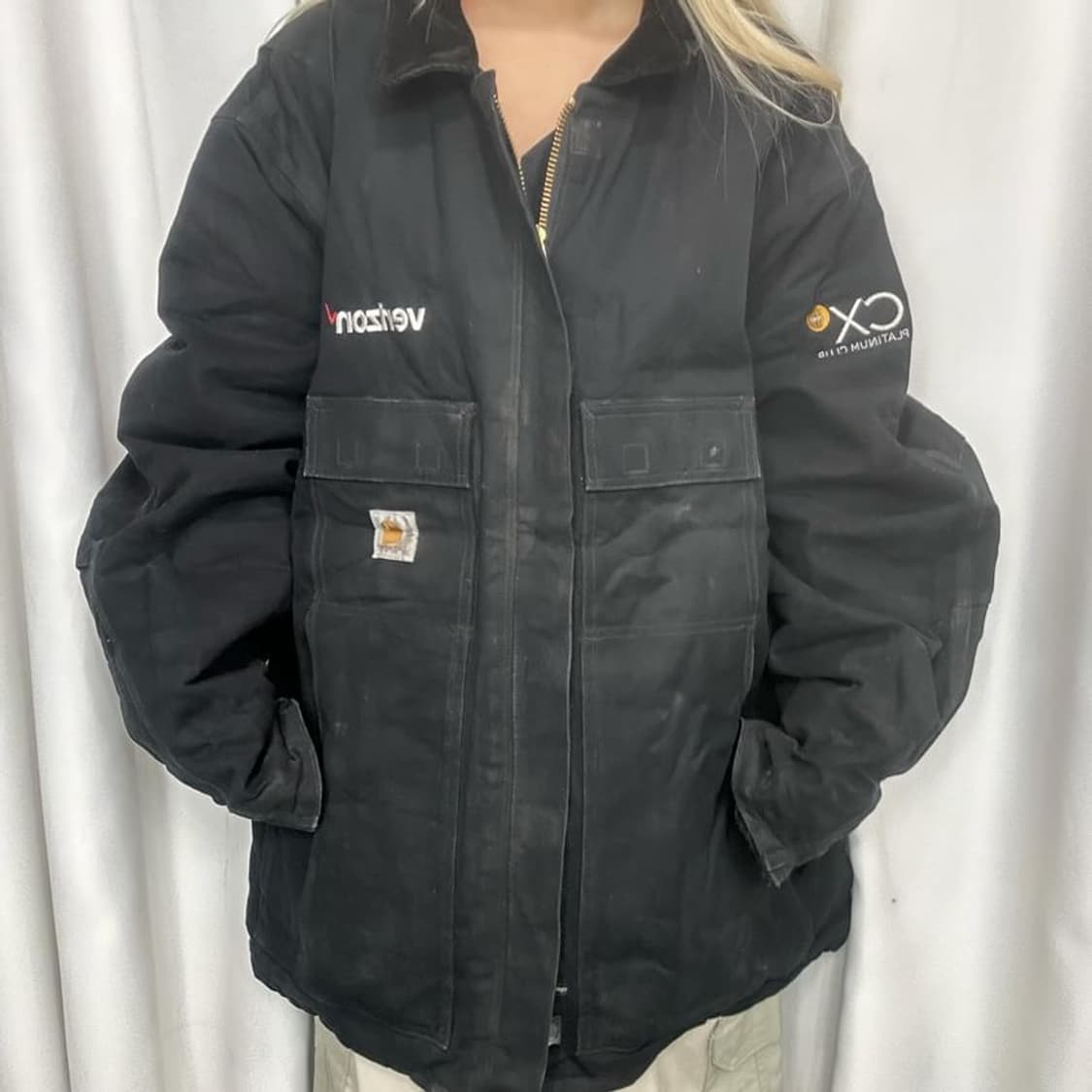 CARHARTT 칼하트 블랙 투웨이 워크자켓 상품이미지3