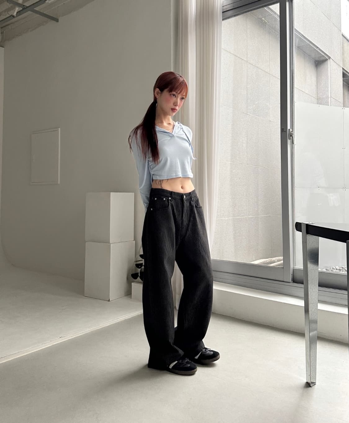 (완전새상품) 스트라이프데님 m 상품이미지2