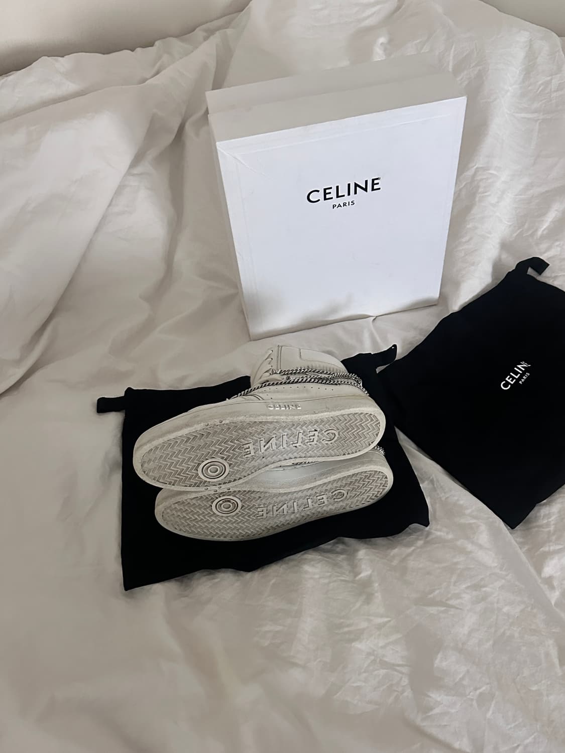 셀린느 체인 하이탑 스니커즈 상품이미지4