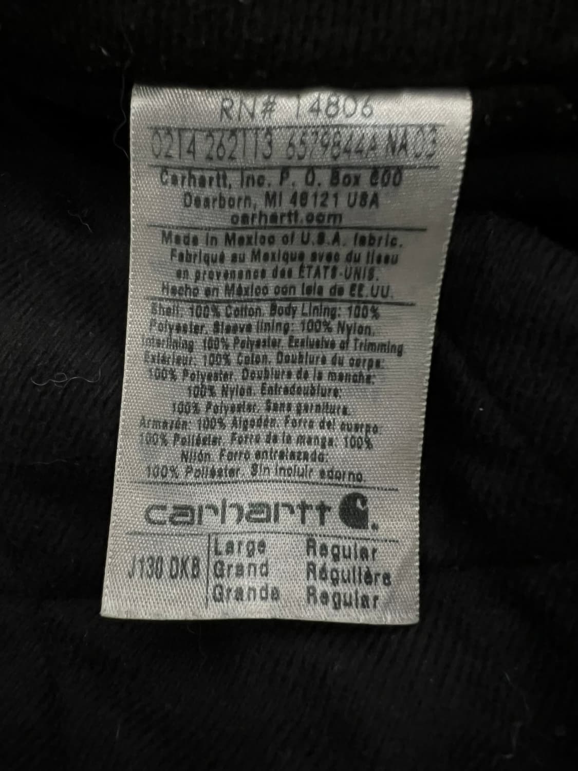 (L) 칼하트 덕 액티브 후드자켓 J130 DKB 다크브라운 상품이미지5