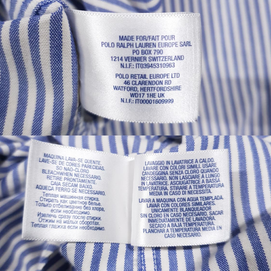 실측 L) 폴로 랄프로렌 멀티 포니 버튼다운 스트라이프 옥스포드 셔츠 상품이미지9