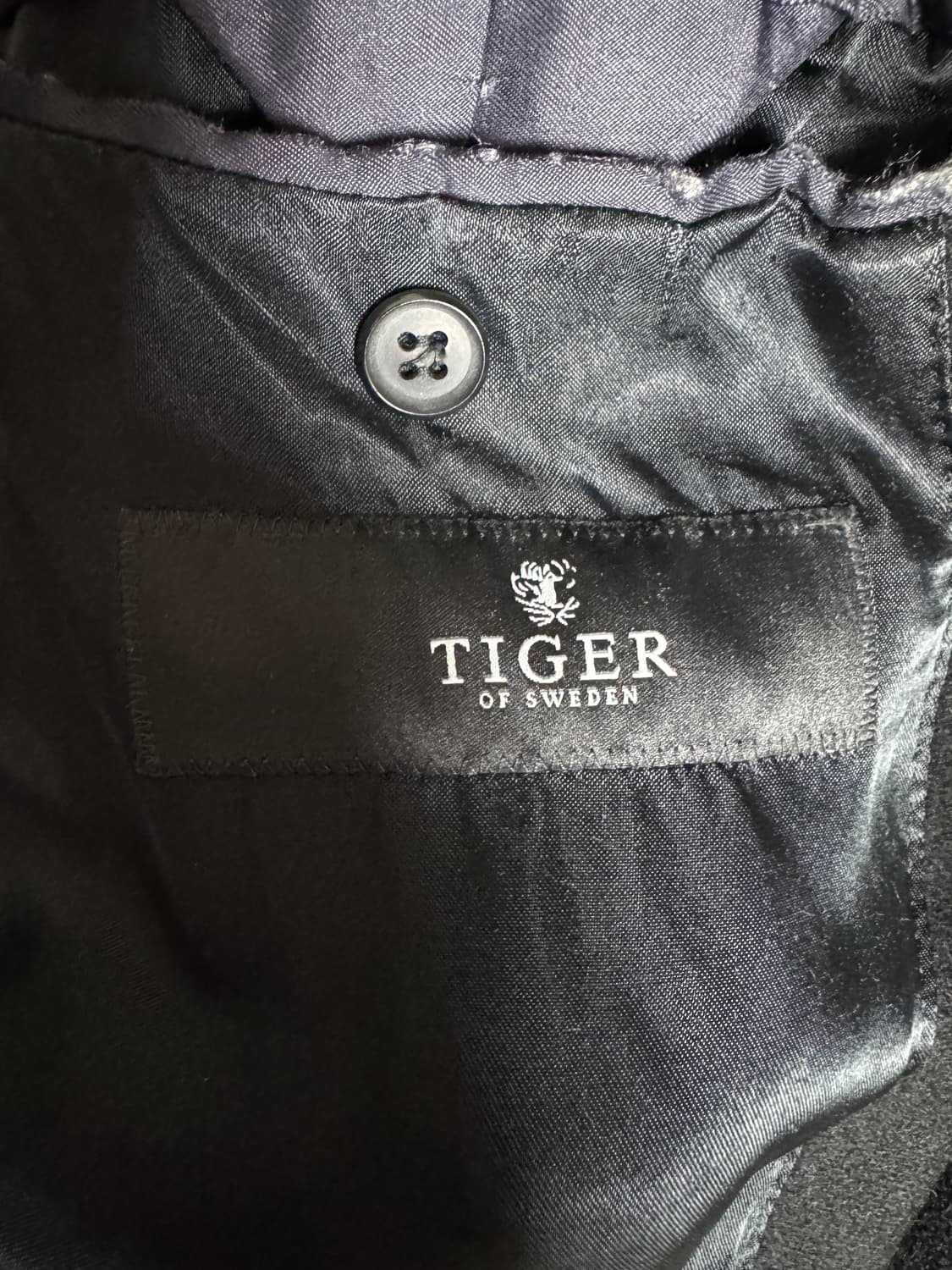 TIGER OF SWEDEN 싱글 울 코트 블랙 50 상품이미지4