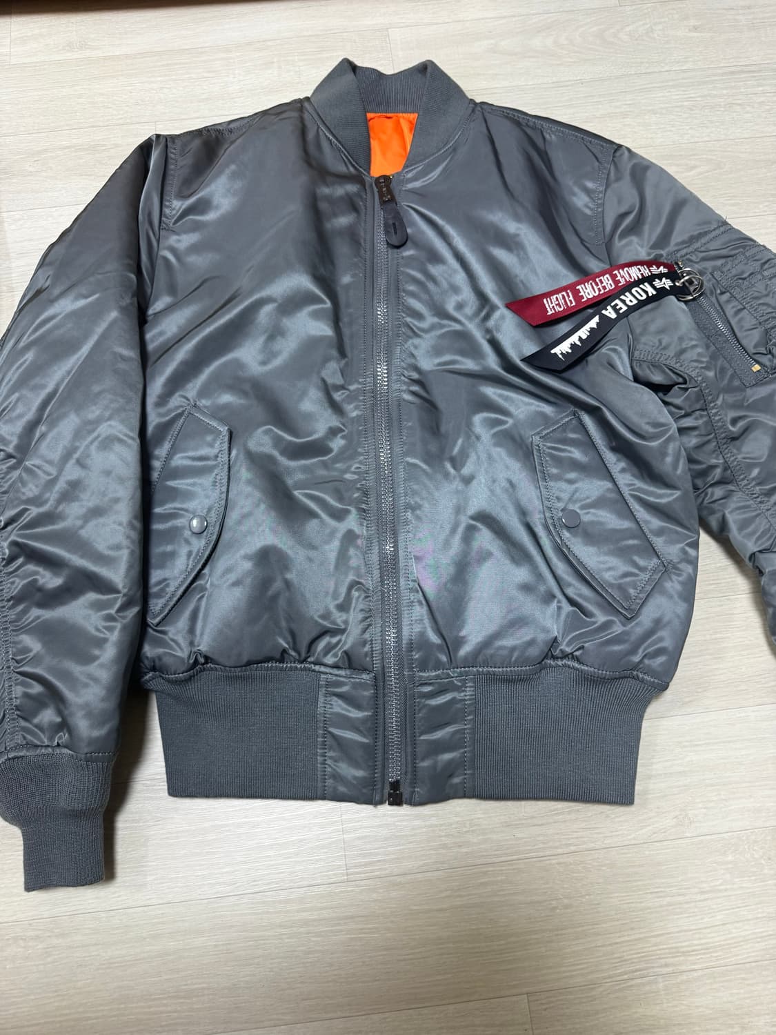 [S] 알파인더스트리 MA-1 건메탈 항공점퍼 상품이미지1