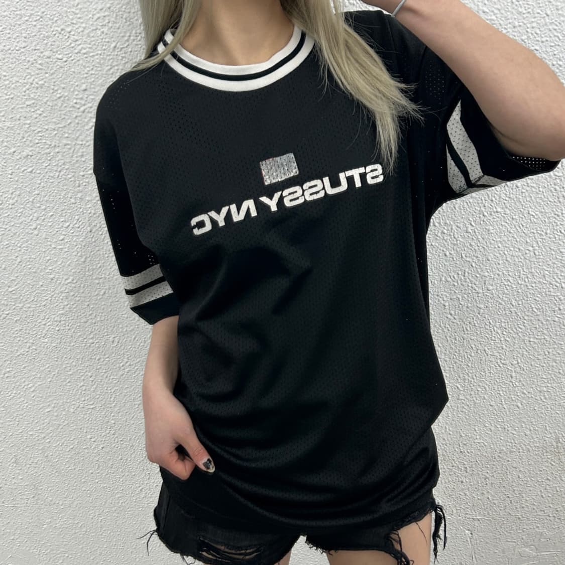 빈티지 스투시 매쉬 져지 XL 상품이미지1