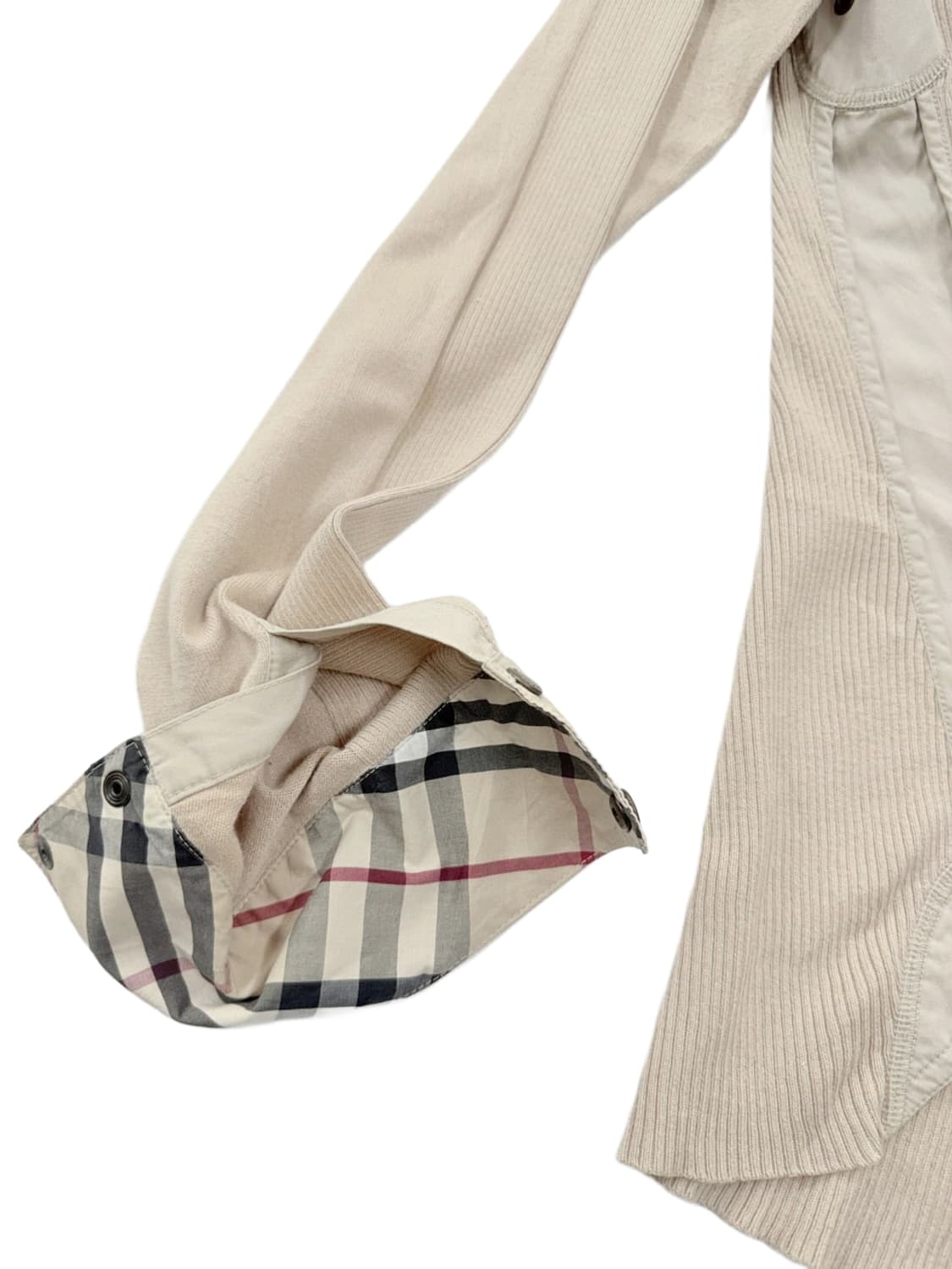 빈티지 버버리 아이보리 셔츠 니트 상품이미지7