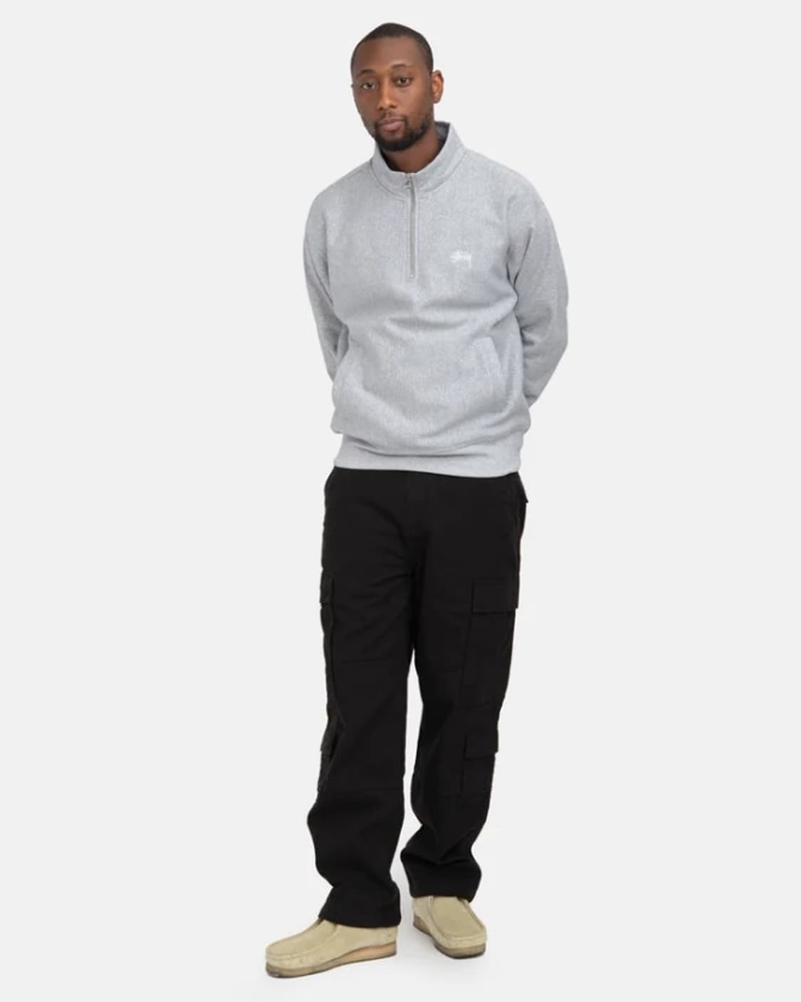 스투시 stock logo mock (grey heather) 상품이미지2