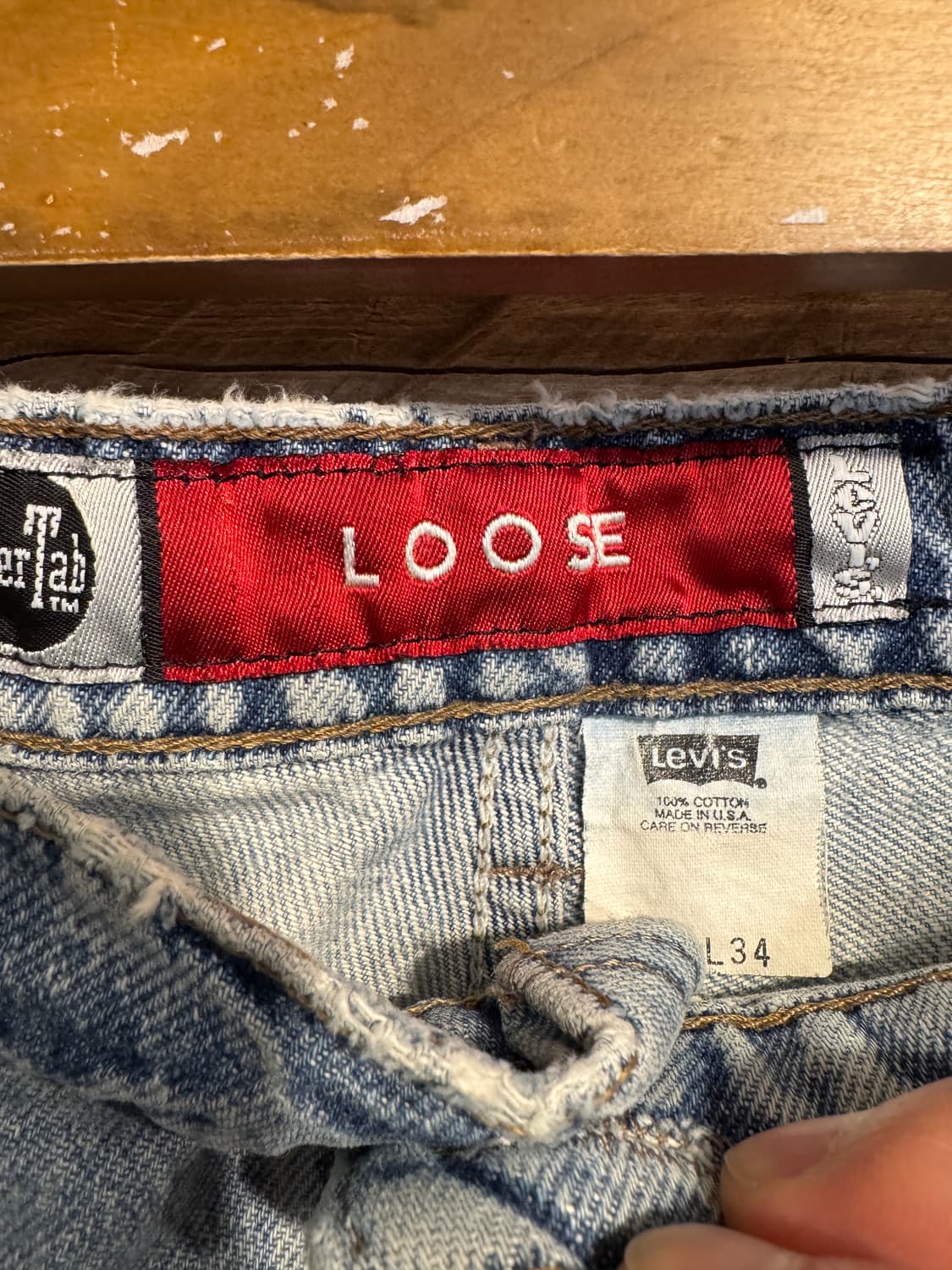 90s usa made levis silvertab denim pants 상품이미지4