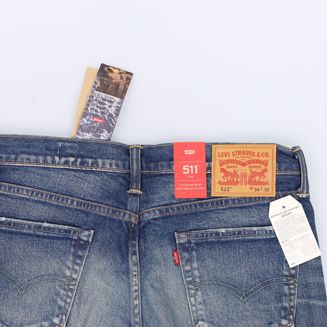 W34L32 새상품 리바이스 데님팬츠 0401H1 상품이미지3