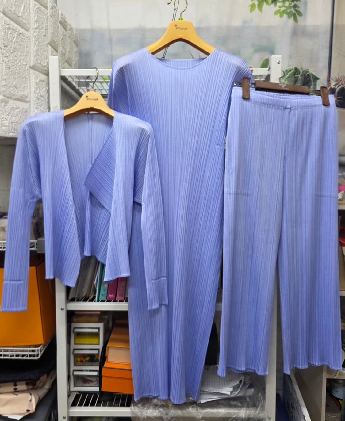 플리츠플리즈 이세이미야케 원피스 55~66 3사이즈 가디건 팬츠 WM51 상품이미지1