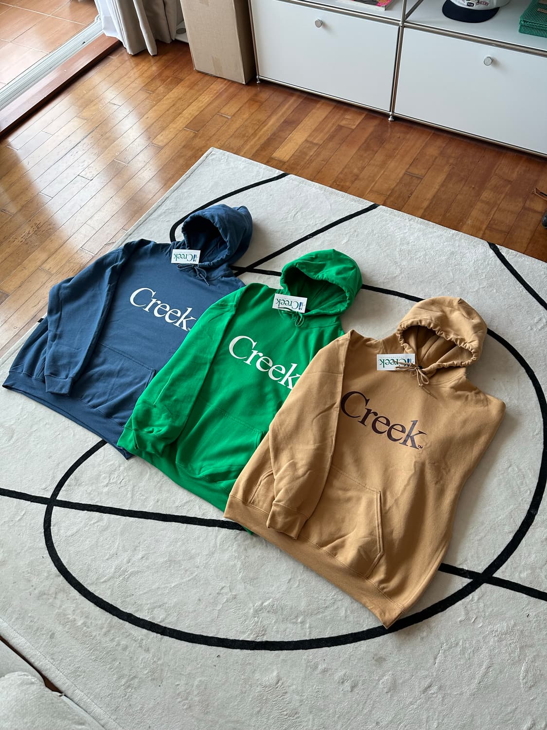 [XL] Creek 크릭 뉴욕 한정판 후드티 그린 새상품 상품이미지8