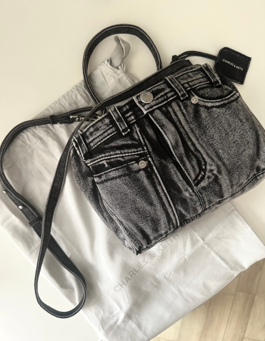 찰스앤키스 데님 토트•크로스백 상품이미지1