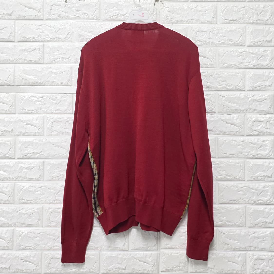 닥스 체크 니트 가디건 100 상품이미지4