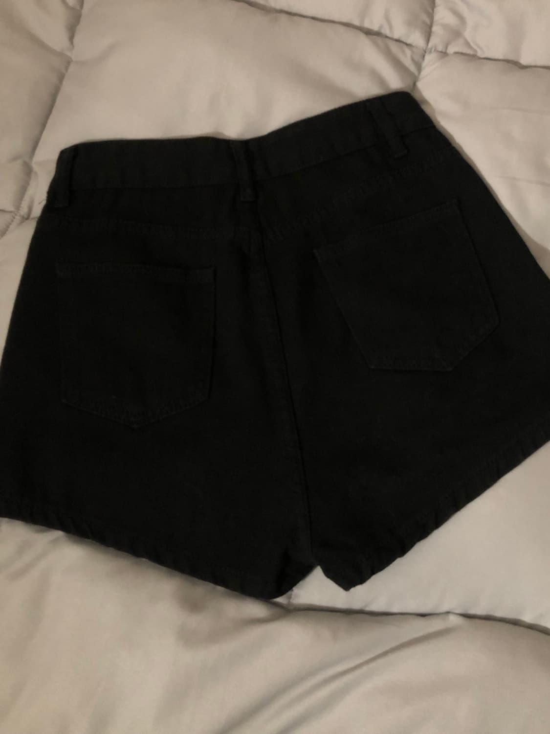 코튼 숏팬츠 블랙 상품이미지3