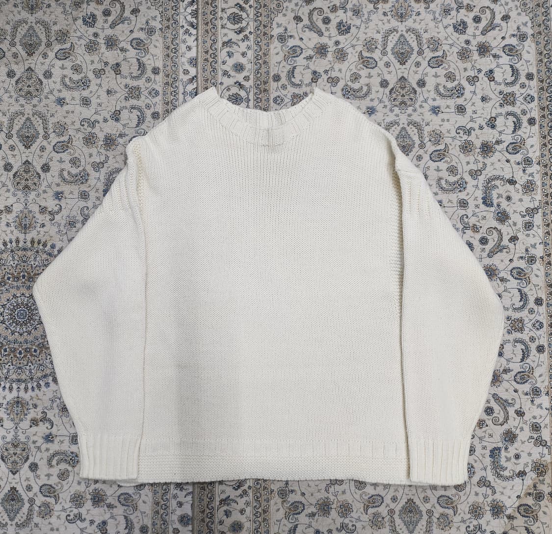 GU 아이보리 니트 스웨터 L 상품이미지1