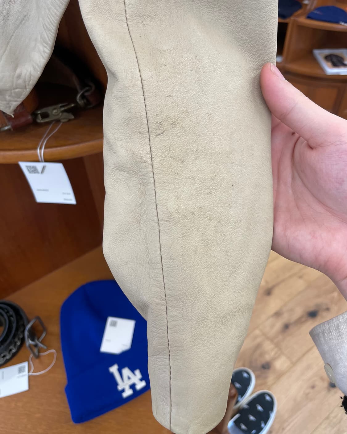 지퍼 디테일 레더 자켓 상품이미지7