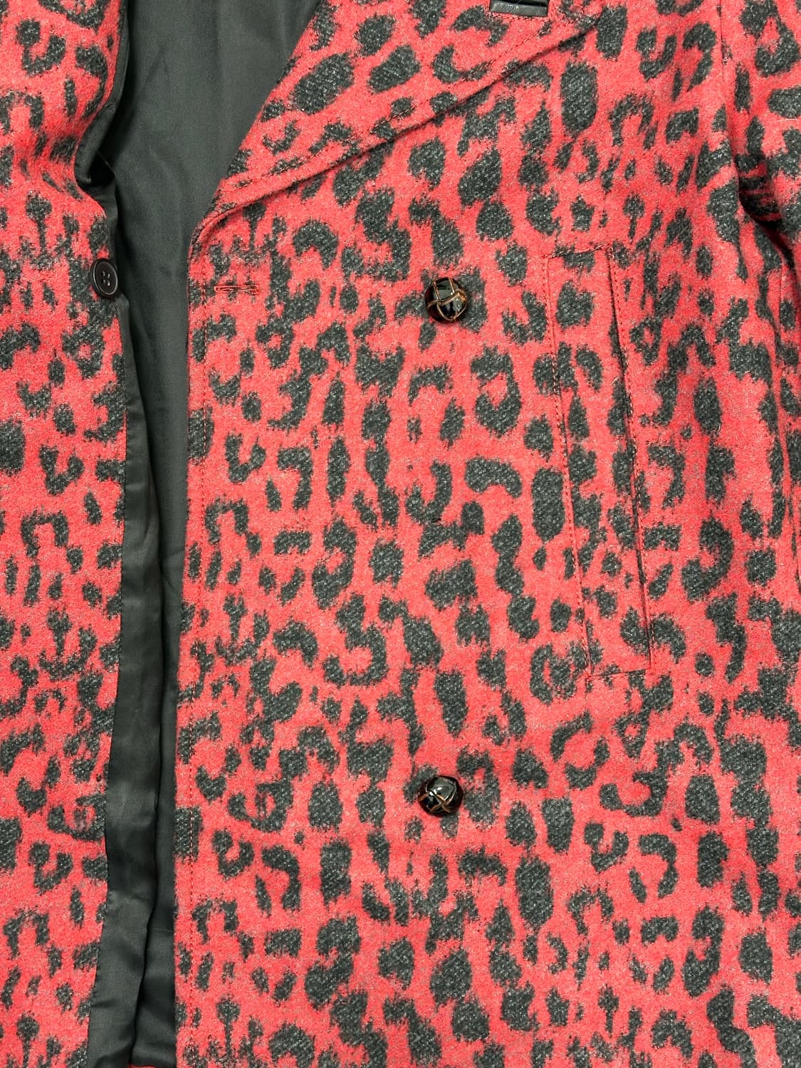 Diesel Leopard Wool Coat 상품이미지4