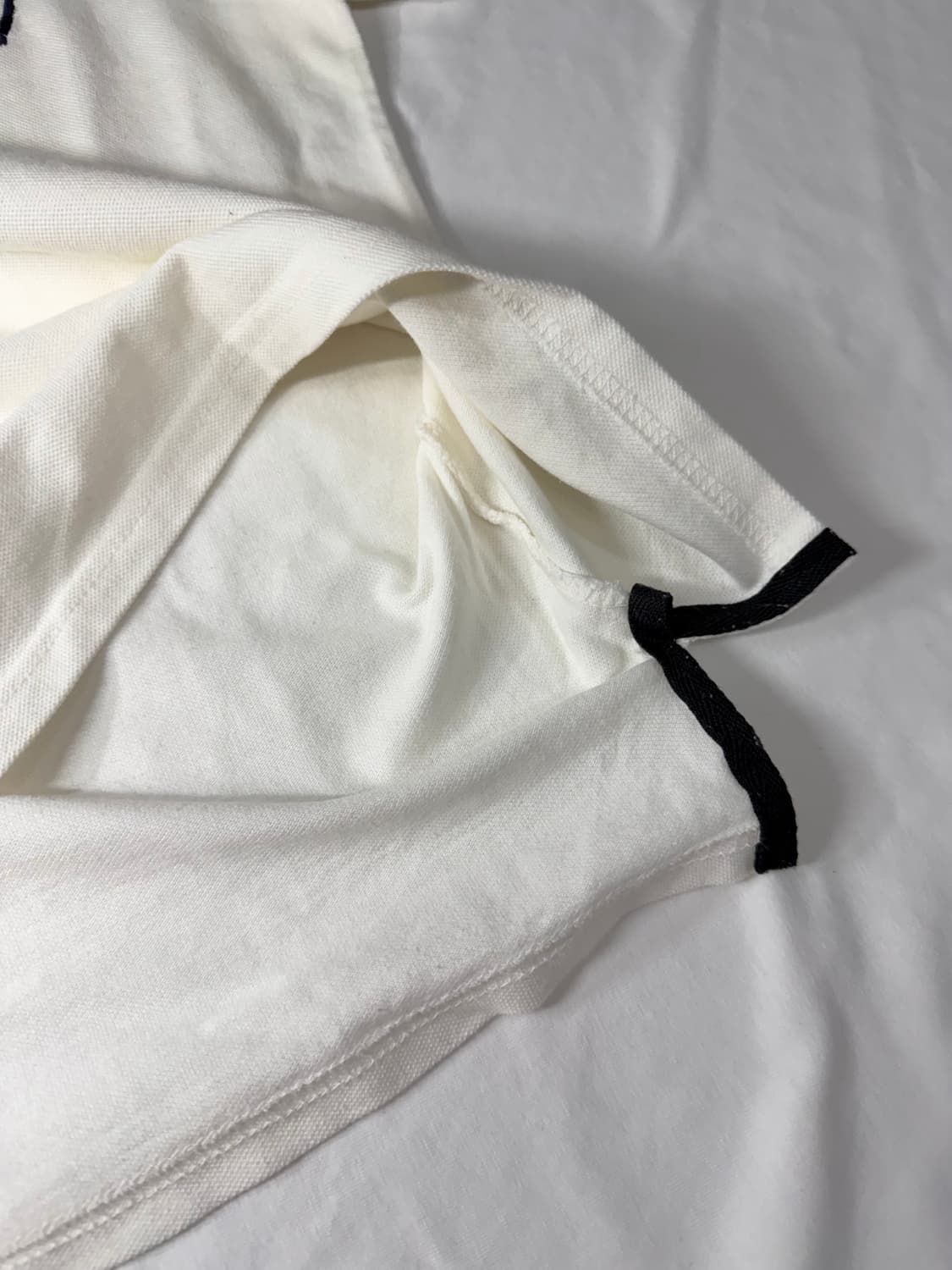 폴로랄프로렌 빅포니 카라티 화이트블랙 랄프로렌자수버전 상품이미지5