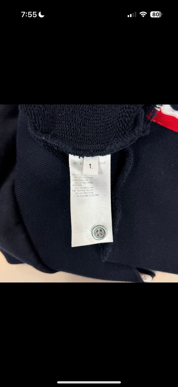 [리오브전포점] 톰브라운 백삼선 스트라이프 금장 후드집업 상품이미지5